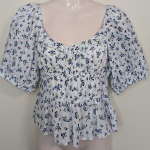 Rahi floral print cotton top Large